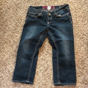 Hydraulic Indigo Denim Capris